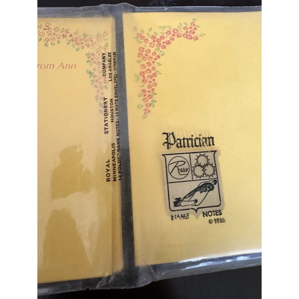 Vintage Patrician Name Notes 1968 “Anecdotes From ” 8 Greeting Cards W/Envelopes